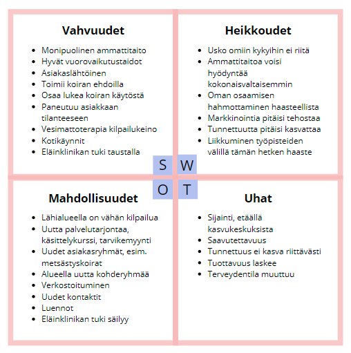 SWOT-analyysi :: Markkinoidaanko?
